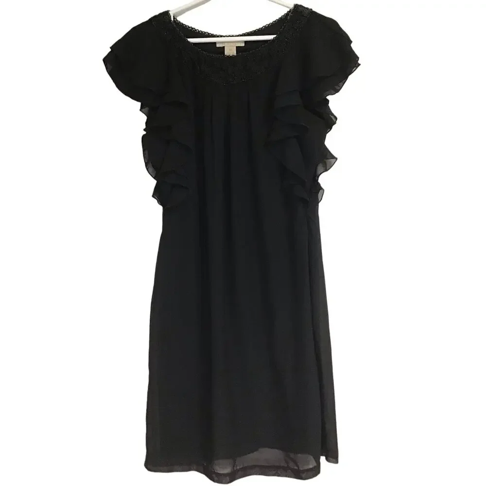 Jonathan Martin Black Shift Dress Size 4‎